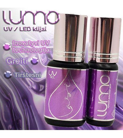 "Lašė" LUMO klijai UV / LED blakstienų priauginimui / 5ml. 0,5-1sek